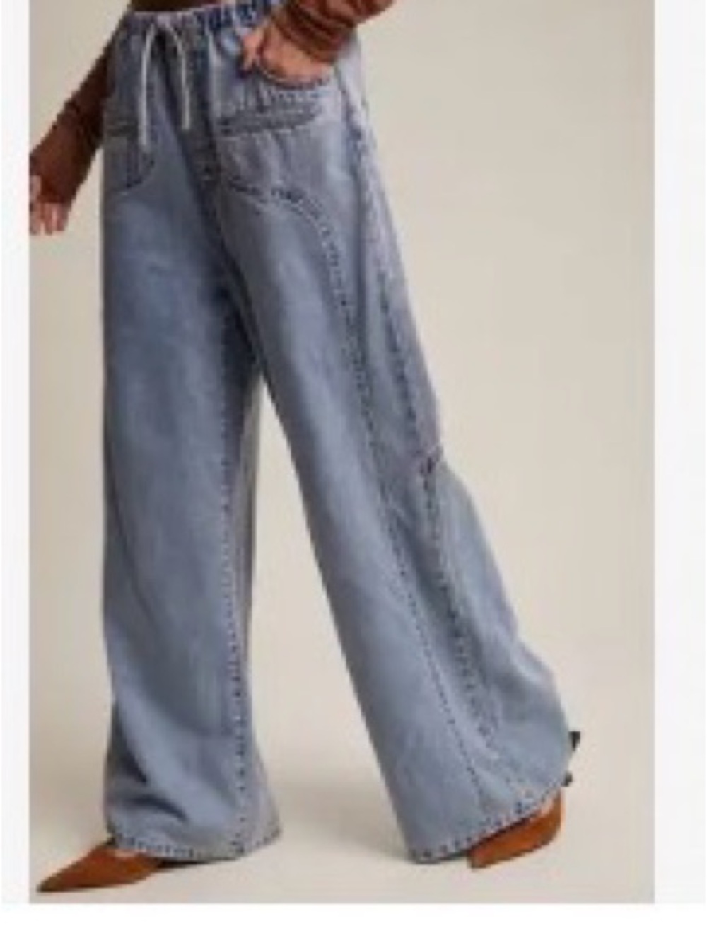 Wide Leg Light Blue Women’s Jeans